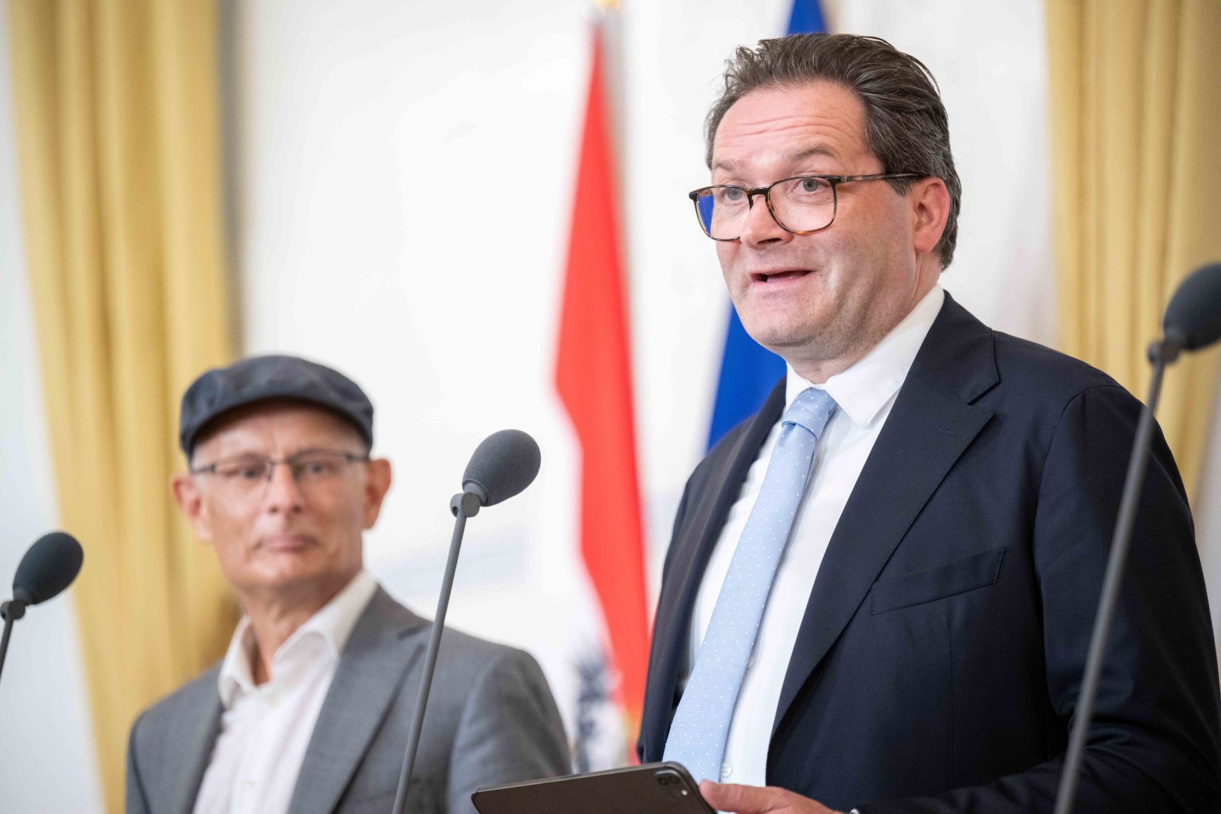 Pressekonferenz: Einigung auf D&uuml;rre-Hilfspaket f&uuml;r B&auml;uerinnen und Bauern sowie Klimagesetz