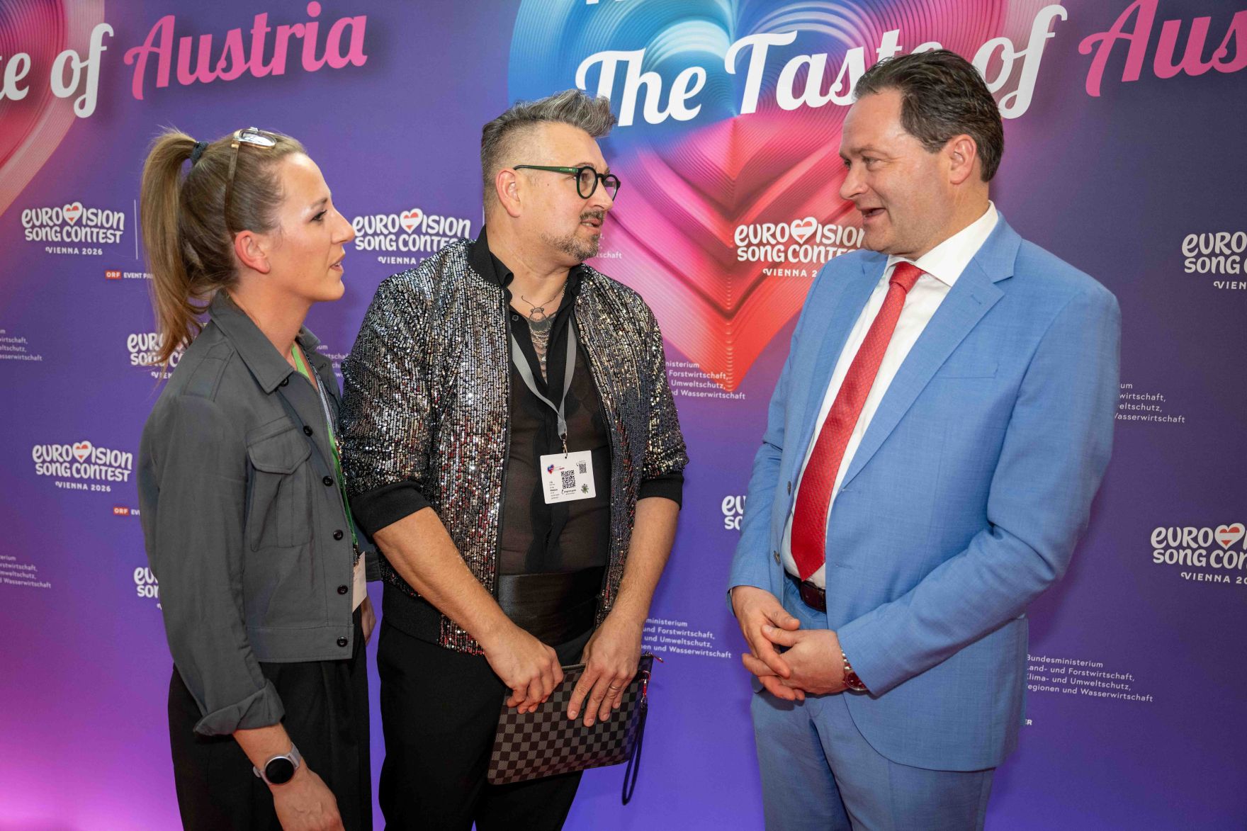 Im Rahmen des Eurovision Song Contest lud Bundesminister Norbert Totschnig zum Side-Event &bdquo;The Sound of Europe, the Taste of Austria&ldquo; ins Landwirtschaftsministerium am Stubenring internationale G&auml;ste sowie Delegationen der teilnehmenden Nationen ein.