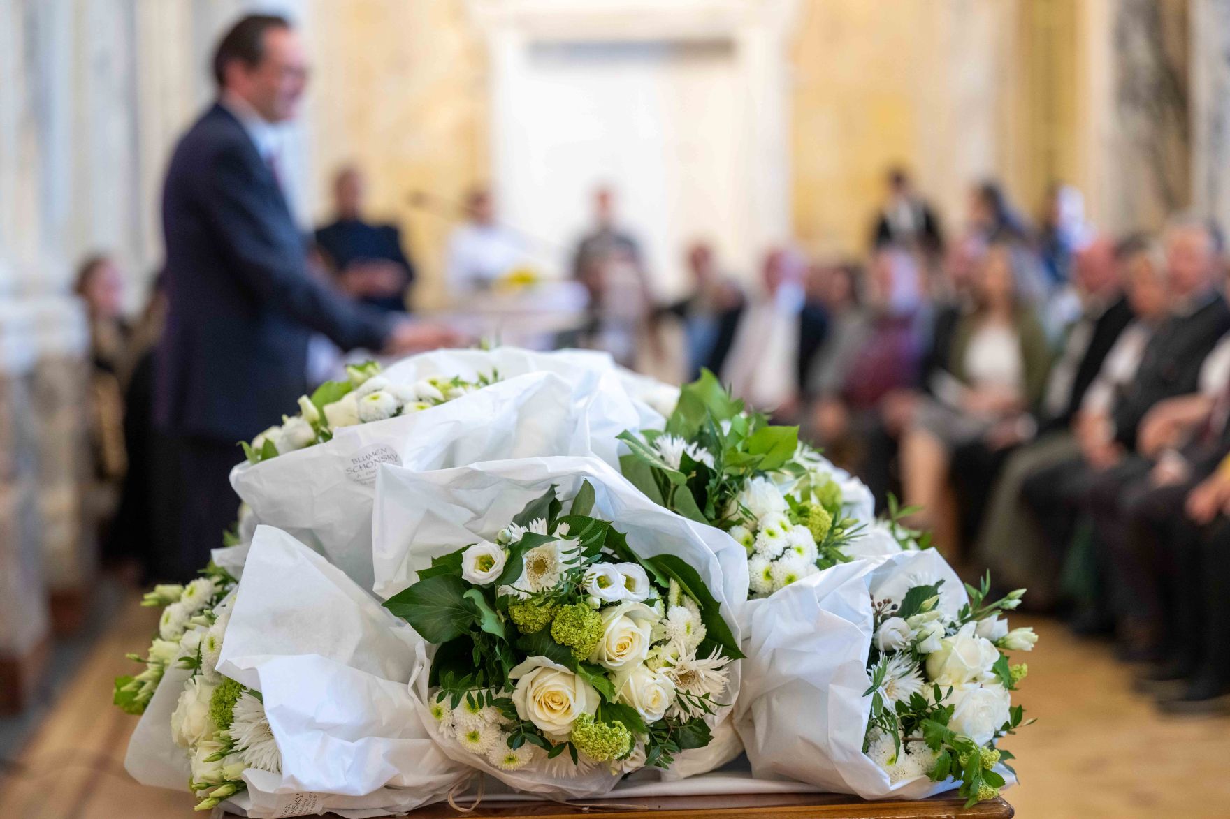 Herr Bundesminister Totschnig bei der Verleihung des Berufstitel "&Ouml;konomierat" im Marmorsaal des Regierungsgeb&auml;udes am Stubenring.