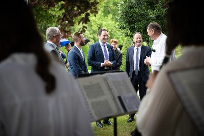 Landwirtschaftsminister Norbert Totschnig und Digitalisierungs-Staatssekret&auml;r Florian Tursky und Landeshauptfrau-Stv. Stephan Pernkopf nahmen an den Feierlichkeiten zum 75-j&auml;hrigen Bestehen der Forschungs- und Pr&uuml;feinrichtung f&uuml;r Agrartechnik am Francisco Josephinum (BLT) teil.