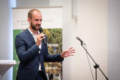 Landwirtschaftsminister Norbert Totschnig und Digitalisierungs-Staatssekret&auml;r Florian Tursky und Landeshauptfrau-Stv. Stephan Pernkopf nahmen an den Feierlichkeiten zum 75-j&auml;hrigen Bestehen der Forschungs- und Pr&uuml;feinrichtung f&uuml;r Agrartechnik am Francisco Josephinum (BLT) teil.