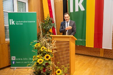 Die Landwirtschaftskammer K&auml;rnten feiert ihr 90-j&auml;hriges Bestehen mit einer Ansprache von Landwirtschaftsminister Norbert Totschnig.