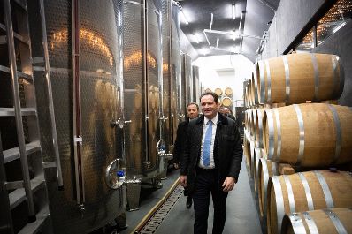Bundesminister Norbert Totschnig besuchte gemeinsam mit Pr&auml;sident der Burgenl&auml;ndischen Landwirtschaftskammer Nikolaus Berlakovich die Weinbauschule Eisenstadt.