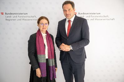 Zur Feier der 40 Jahre Ramsar Konvention in &Ouml;sterreich lud Herr Bundesminister Norbert Totschnig im Marmorsaal im Regierungsgeb&auml;ude ein.