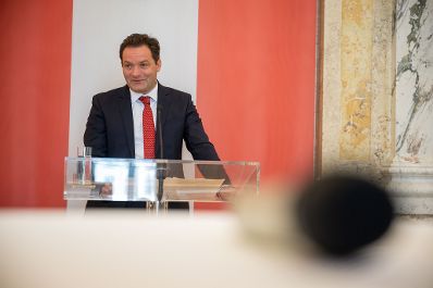 Zur Feier der 40 Jahre Ramsar Konvention in &Ouml;sterreich lud Herr Bundesminister Norbert Totschnig im Marmorsaal im Regierungsgeb&auml;ude ein.