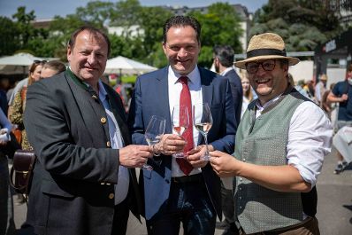 Herr Bundesminister besuchte gemeinsam mit B&uuml;rgermeister der Stadt Wien Michael Ludwig das Genussfestival im Stadtpark.