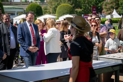 Herr Bundesminister besuchte gemeinsam mit B&uuml;rgermeister der Stadt Wien Michael Ludwig das Genussfestival im Stadtpark.