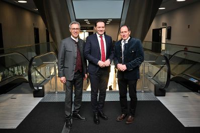 Pressegespr&auml;ch "Agrarischer Jahresauftakt" mit BM Norbert Totschnig, LK&Ouml;-Pr&auml;sident Josef Moosbrugger und Vorsitzender des Agrarausschusses Georg Strasser