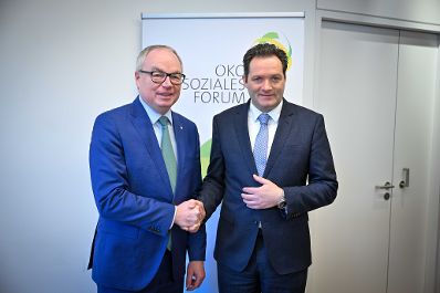 Herr Bundesminister Norbert Totschnig hielt zur Er&ouml;ffnung der Wintertagung eine Pressekonferenz mit LH Stv. Stephan Pernkopf.