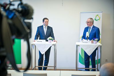 Herr Bundesminister Norbert Totschnig hielt zur Er&ouml;ffnung der Wintertagung eine Pressekonferenz mit LH Stv. Stephan Pernkopf.