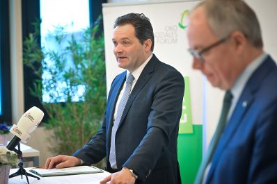 Herr Bundesminister Norbert Totschnig hielt zur Er&ouml;ffnung der Wintertagung eine Pressekonferenz mit LH Stv. Stephan Pernkopf.
