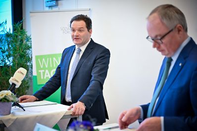 Herr Bundesminister Norbert Totschnig hielt zur Er&ouml;ffnung der Wintertagung eine Pressekonferenz mit LH Stv. Stephan Pernkopf.