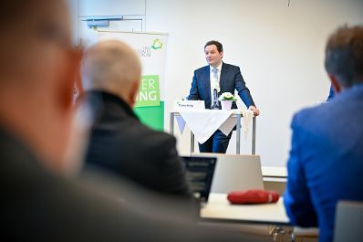 Herr Bundesminister Norbert Totschnig hielt zur Er&ouml;ffnung der Wintertagung eine Pressekonferenz mit LH Stv. Stephan Pernkopf.