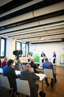 Herr Bundesminister Norbert Totschnig hielt zur Er&ouml;ffnung der Wintertagung eine Pressekonferenz mit LH Stv. Stephan Pernkopf.