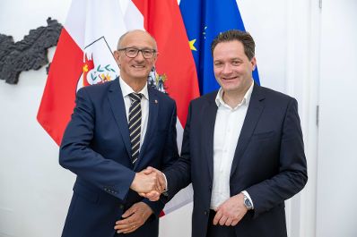 Herr Bundesminister Norbert Totschnig besuchte Landeshauptmann Mattle (Tirol) nach seinem Amtsantritt in der Bundesregierung.