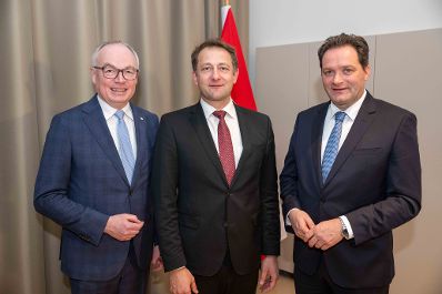 EU-Kommissar f&uuml;r Landwirtschaft und l&auml;ndliche Entwicklung Christophe Hansen besuchte &Ouml;sterreich und gemeinsam mit Bundesminister Norbert Totschnig nahm er verschiedene Termine wahr.