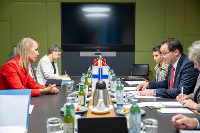 Sari Multala, Ministerin f&uuml;r Umwelt und Klimawandel der Republik Finnland, besuchte Herrn Bundesminister Norbert Totschnig im Regierungsgeb&auml;ude am Stubenring.