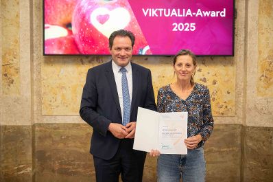 Bereits zum 6. Mal wird der VIKTUALIA-Award f&uuml;r herausragende Projekte und Ideen gegen Lebensmittelverschwendung verliehen. Herr Bundesminister Norbert Totschnig zeichnete die Gewinner-Projekte Im Marmorsaal des Regierungsgeb&auml;udes aus.