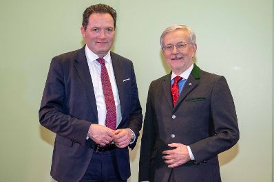 Zum Auftakt der Gr&uuml;nen Woche 2026 in Berlin besuchte Herr Bundesminister Norbert Totschnig den Empfang der AMA in der &ouml;sterreichischen Botschaft in Berlin