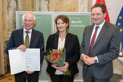 Die Pr&auml;mierung der Erfolgsbetriebe fand im M&auml;rz 2026 im Marmorsaal des Landwirtschaftsministeriums statt. Sie zielt darauf ab, beispielhafte Betriebe zu w&uuml;rdigen und sie als &bdquo;Best-Practice-Beispiele&ldquo; hervorzuheben. Landwirtschaftsminister Norbert Totschnig zeichnet dabei sieben herausragende, partnerschaftlich gef&uuml;hrte Betriebe aus. Zudem werden auch Betriebe, die seit 50, 60 oder sogar &uuml;ber 65 Jahren ihre Buchf&uuml;hrungsergebnisse f&uuml;r den Gr&uuml;nen Bericht zur Verf&uuml;gung stellen, gew&uuml;rdigt.