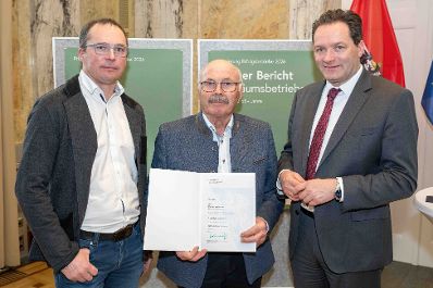 Die Pr&auml;mierung der Erfolgsbetriebe fand im M&auml;rz 2026 im Marmorsaal des Landwirtschaftsministeriums statt. Sie zielt darauf ab, beispielhafte Betriebe zu w&uuml;rdigen und sie als &bdquo;Best-Practice-Beispiele&ldquo; hervorzuheben. Landwirtschaftsminister Norbert Totschnig zeichnet dabei sieben herausragende, partnerschaftlich gef&uuml;hrte Betriebe aus. Zudem werden auch Betriebe, die seit 50, 60 oder sogar &uuml;ber 65 Jahren ihre Buchf&uuml;hrungsergebnisse f&uuml;r den Gr&uuml;nen Bericht zur Verf&uuml;gung stellen, gew&uuml;rdigt.