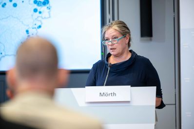 Bei der Pressekonferenz im Regierungsgeb&auml;ude am Stubenring wurde der Pfad zur Umsetzung der Renaturierungsverordnung von HBM Totschnig, LR Gantner und SC M&ouml;rth vorgestellt.