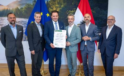Die Austrian Development Agency unterzeichnet eine Vereinbarung zur naBe-strategischen Partnerschaft mit dem BMLUK.
