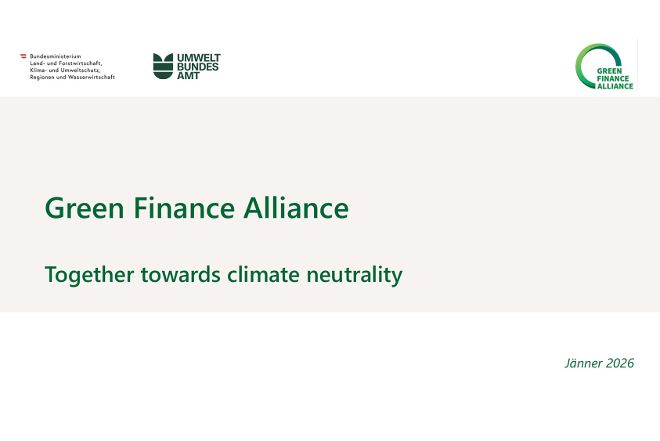 Cover Green Finance Alliance - Together towards climate neutrality