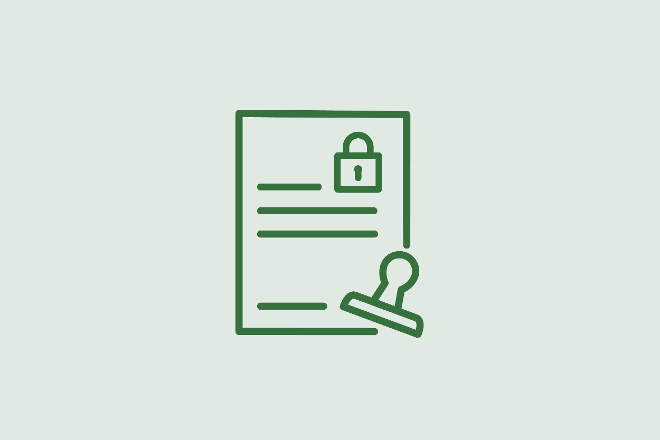  Icon Dokument Sicherheit Prüfung