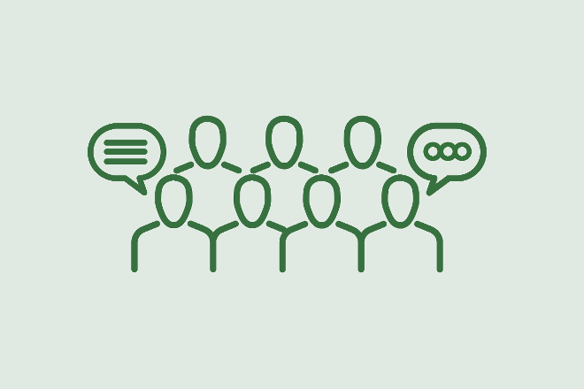  Icon Person Gruppe Sprechblase Experten
