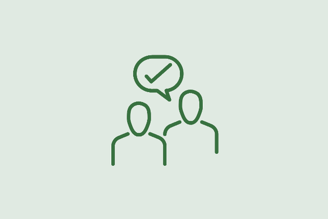 Icon Person Sprechblase Empfehlung
