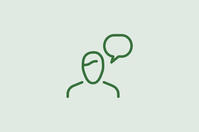  Icon Person Sprechblase Servicestelle