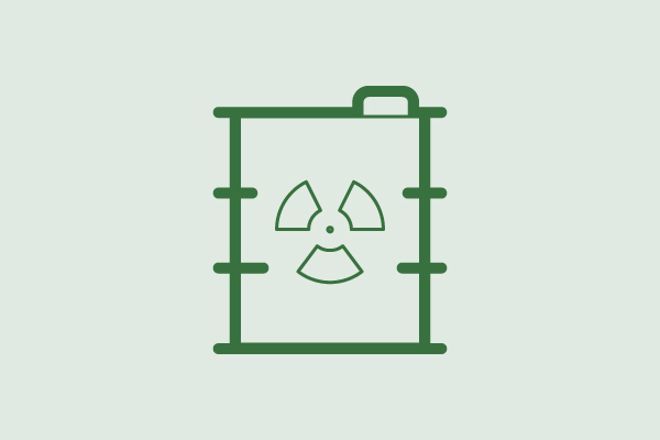 Icon Radioaktiver Abfall