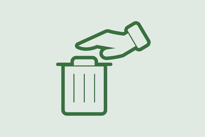 Icon Abfall und Ressourcenmanagement