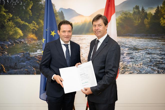 Bundesminister Totschnig und Generalsekretär Liebel