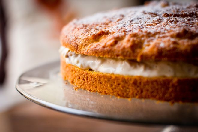 Karottenkuchen mit Füllung