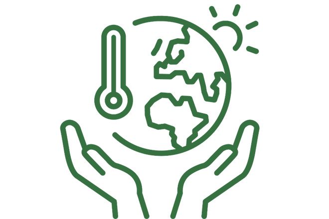 Klimaschutz Icon Grün