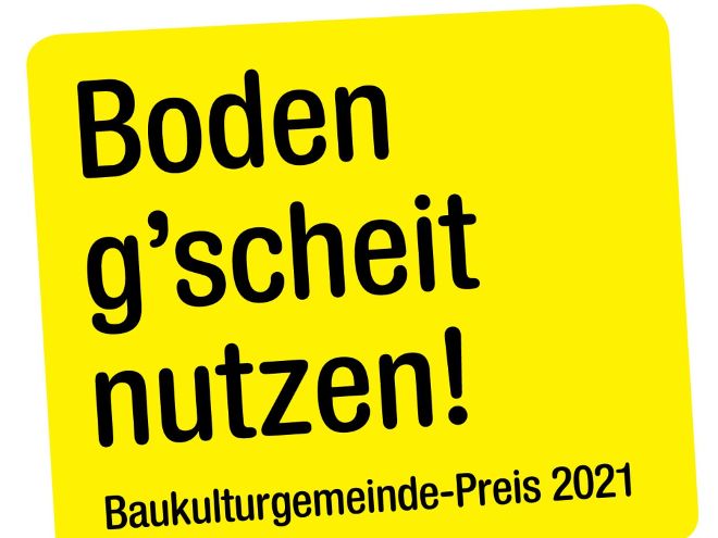 Logo mit der Aufschrift Boden g´scheit nutzen!
