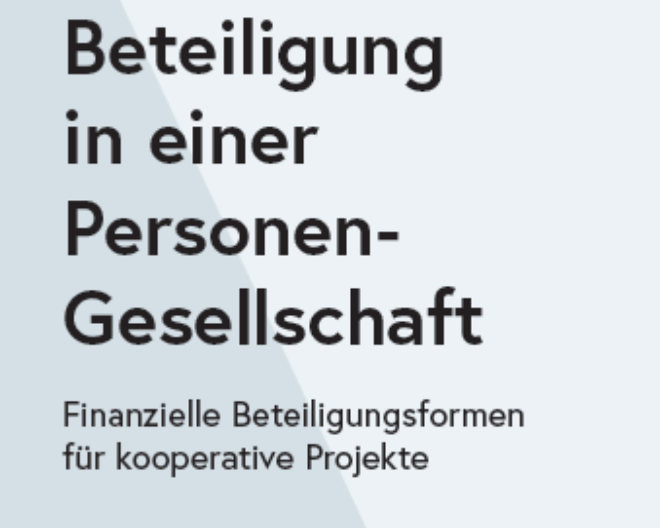 Beschriftung: Beteiligung in einer Personen-Gesellschaft