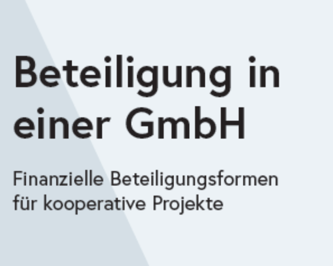 Beschriftung: Beteiligung in einer GmbH