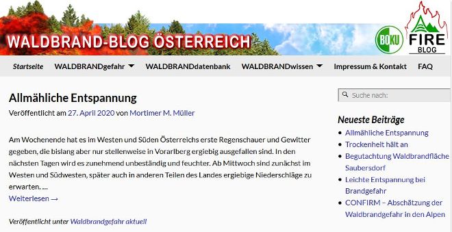 Waldbrand-Blog