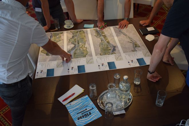 Foto von einem Workshop an der Drau