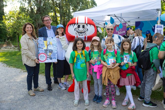 Gruppenfoto beim Danube Day 2025 im Nationalpark Donau-Auen.