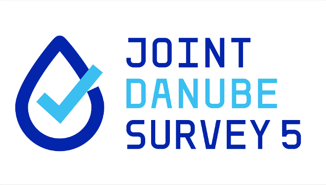 Logo der fünften Donauuntersuchung.