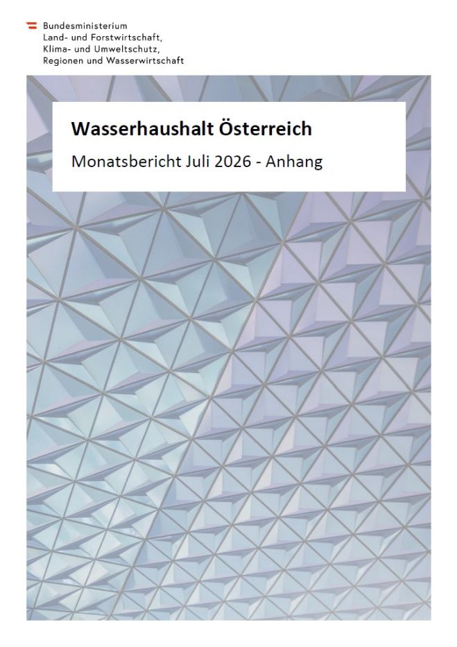 Wasserhaushalt Österreich - Monatsbericht Juli 2026 - Anhang