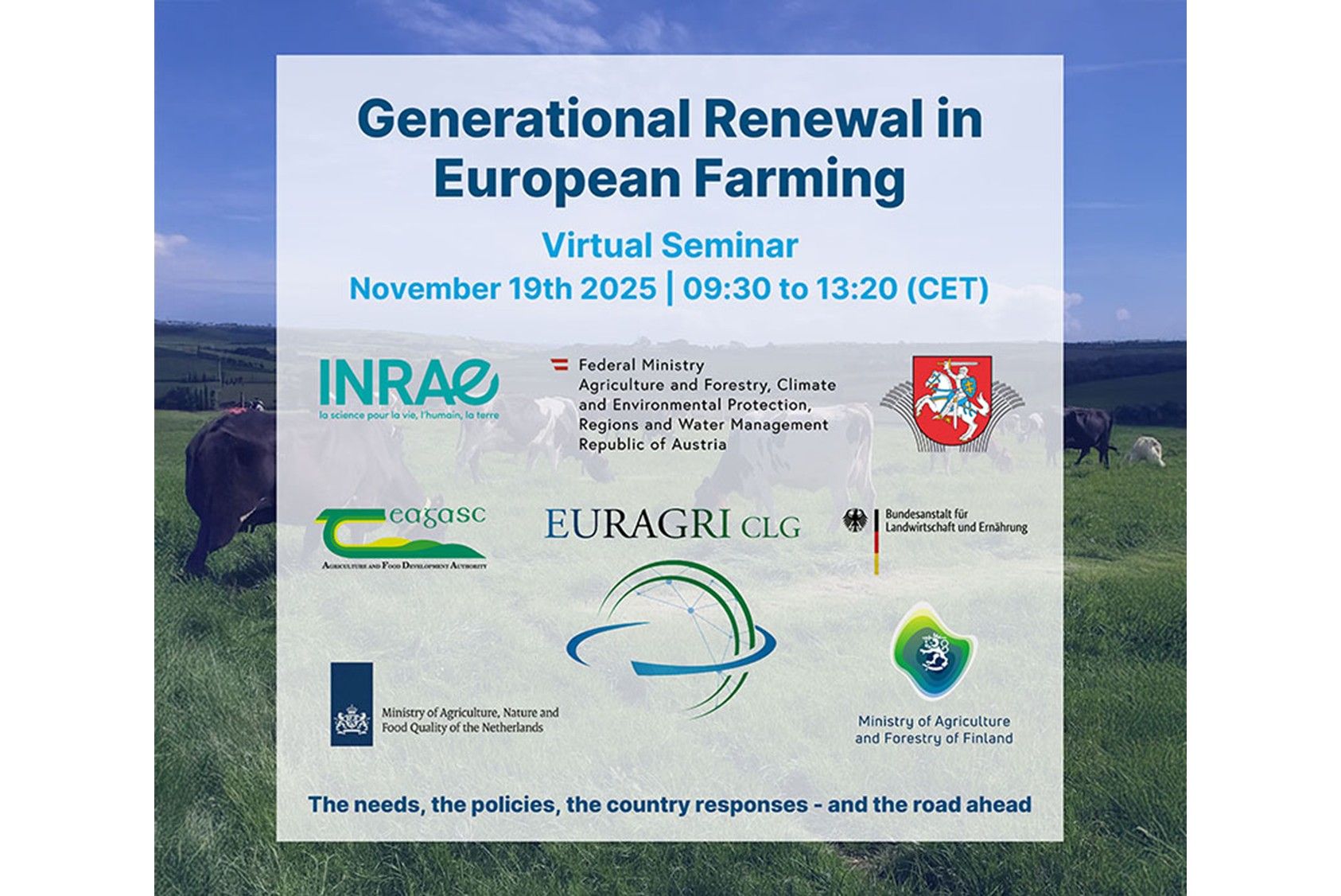 Einladung zur Seminarreihe mit den Logos der verschiedenen teilnehmenden Institutionen