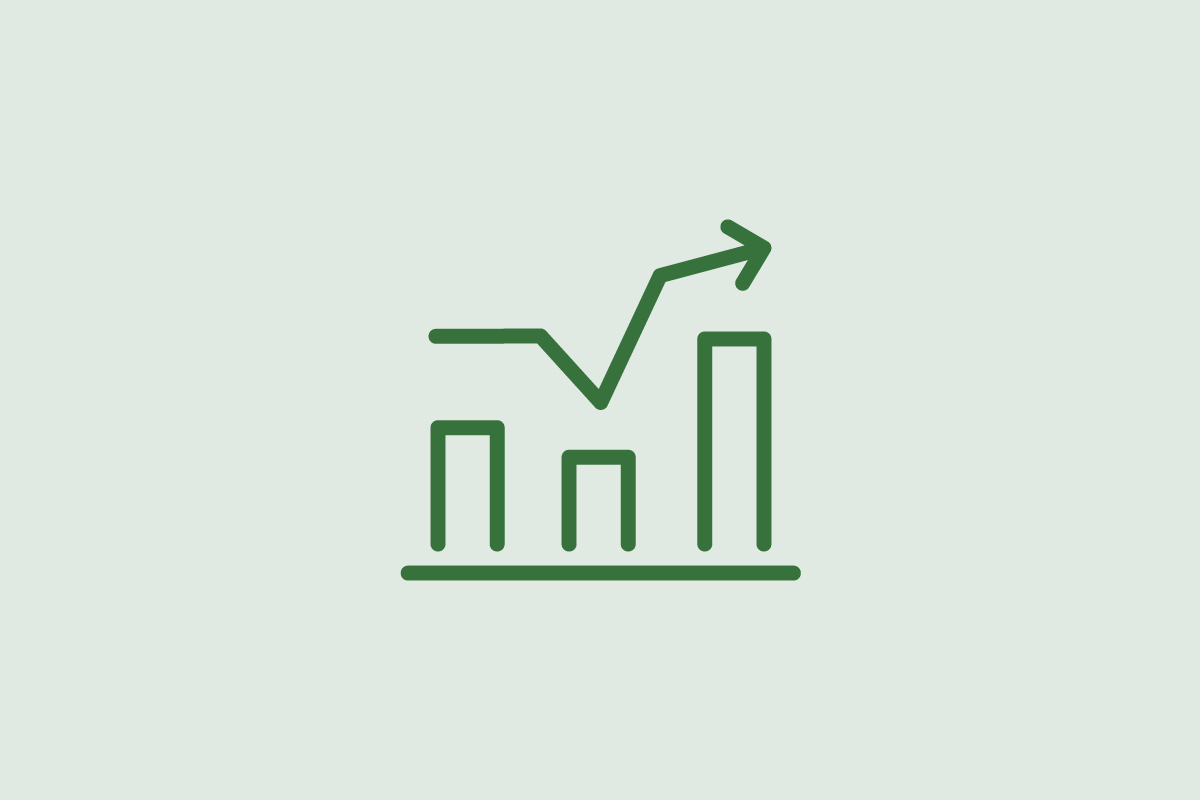 Icon Zahlen und Fakten Diagramm Statistik